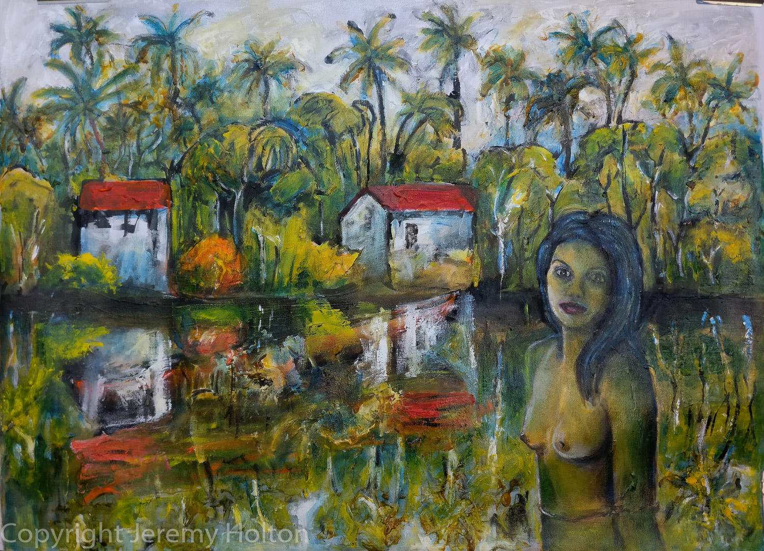 The lagoon a tropical painting